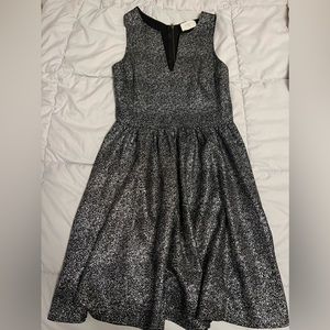 Everly Black Dress W/ Silver Sparkle SZ S